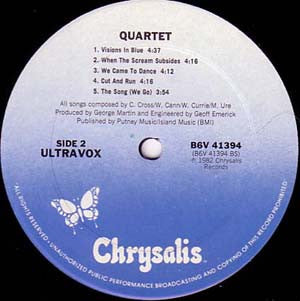 Ultravox : Quartet (LP,Album)