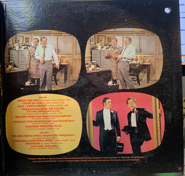 Tony Randall (3) And Jack Klugman : The Odd Couple Sings (LP,Album,Promo,Stereo)