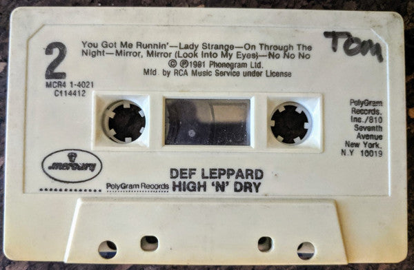 Def Leppard : High 'N' Dry (Album,Club Edition)