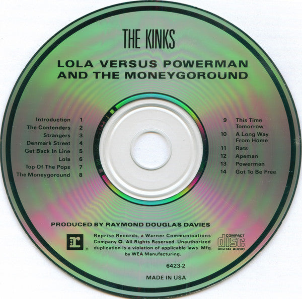 Kinks, The : Lola Versus Powerman And The Moneygoround (Part One) (Album,Reissue)
