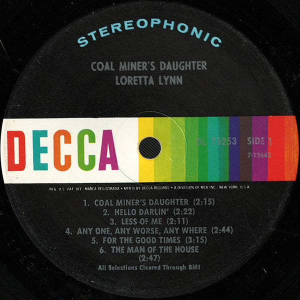 Loretta Lynn : Coal Miner's Daughter (LP,Album,Stereo)