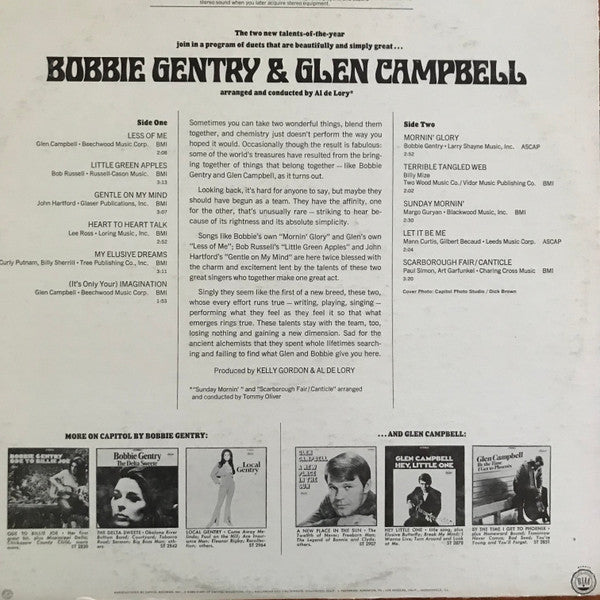 Bobbie Gentry And Glen Campbell : Bobbie Gentry And Glen Campbell (LP,Album,Stereo)