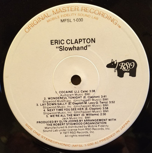 Eric Clapton : Slowhand (LP,Album,Limited Edition,Reissue,Remastered)