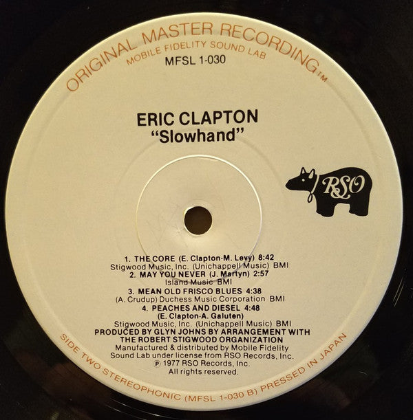Eric Clapton : Slowhand (LP,Album,Limited Edition,Reissue,Remastered)