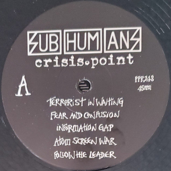Subhumans : Crisis Point (LP,45 RPM,Album)