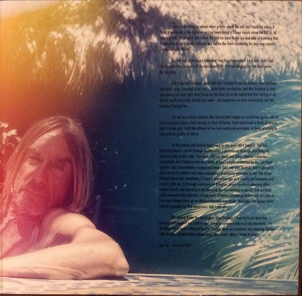 Iggy Pop : Free (LP,Album,Limited Edition)