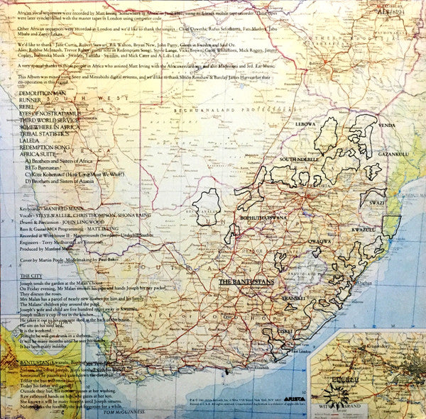 Manfred Mann's Earth Band : Somewhere In Afrika (LP,Album)