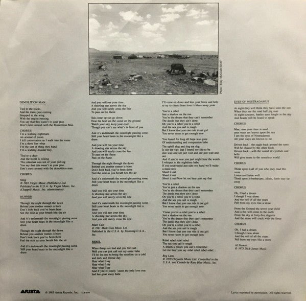 Manfred Mann's Earth Band : Somewhere In Afrika (LP,Album)