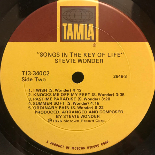 Stevie Wonder : Songs In The Key Of Life (LP,Stereo)