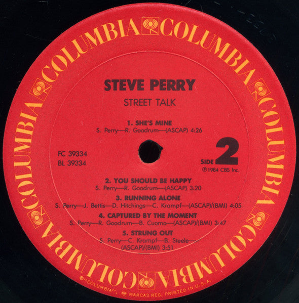 Steve Perry : Street Talk (LP,Album,Stereo)