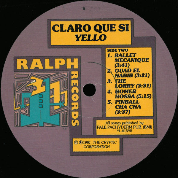 Yello : Claro Que Si (LP,Album)