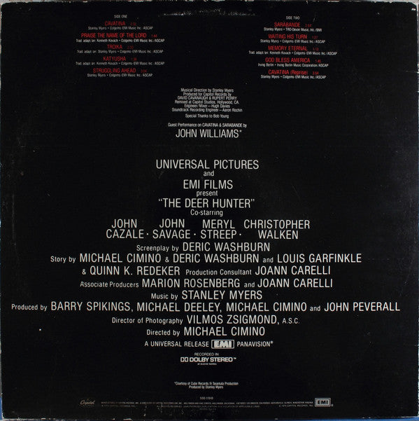 Various : The Deer Hunter (Original Motion Picture Soundtrack) (LP,Album)