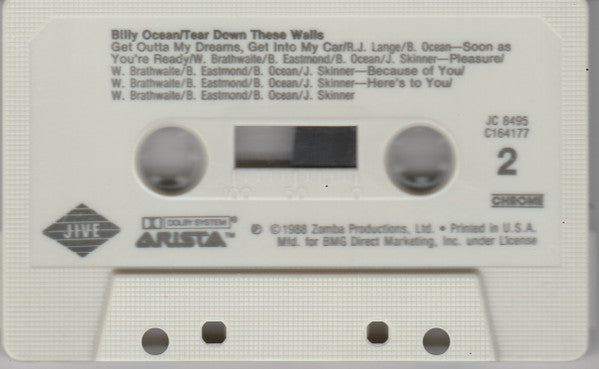 Billy Ocean : Tear Down These Walls (Album,Club Edition)