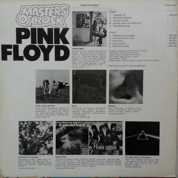 Pink Floyd : Masters Of Rock (LP,Compilation,Reissue,Stereo)