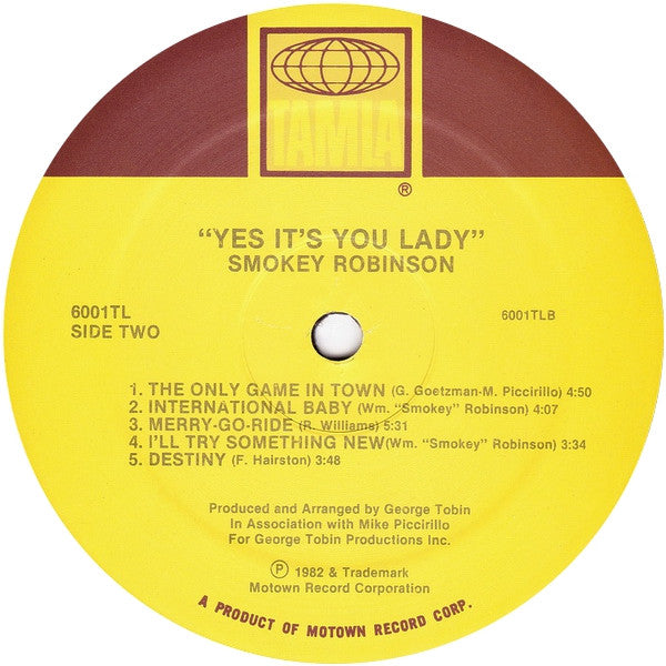 Smokey Robinson : Yes It's You Lady (LP,Album)