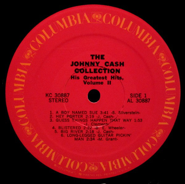 Johnny Cash : The Johnny Cash Collection • His Greatest Hits, Volume II (LP,Compilation)