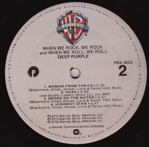 Deep Purple : When We Rock, We Rock And When We Roll, We Roll (LP,Compilation)