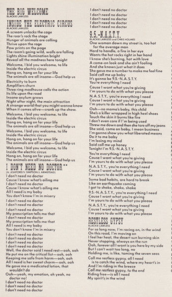 W.A.S.P. : Inside The Electric Circus (Album)