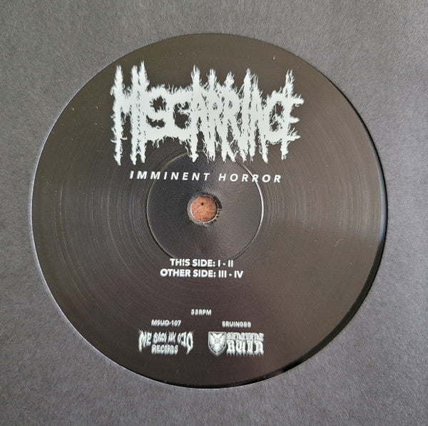 Miscarriage (4) : Imminent Horror (12",Album,Limited Edition)