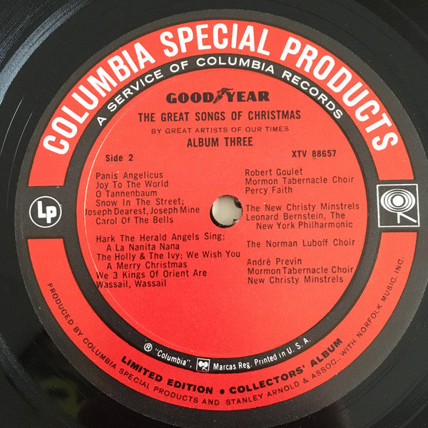 Various : The Great Songs Of Christmas (By Great Artists Of Our Time) Album Three (LP,Album,Compilation,Limited Edition)