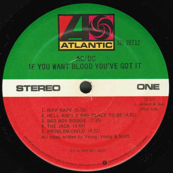 AC/DC : If You Want Blood You've Got It (LP,Album)