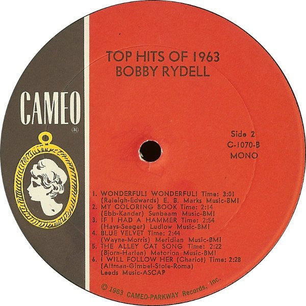 Bobby Rydell : The Top Hits Of 1963 (LP,Album,Mono)