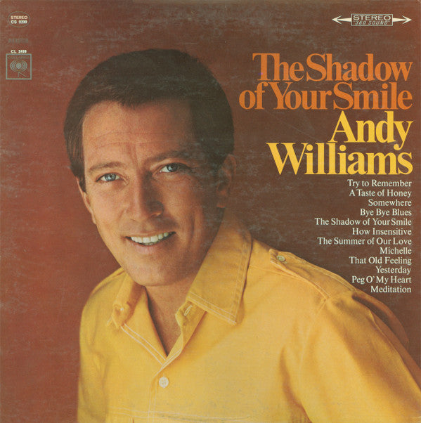 Andy Williams : The Shadow Of Your Smile (LP,Album,Stereo)