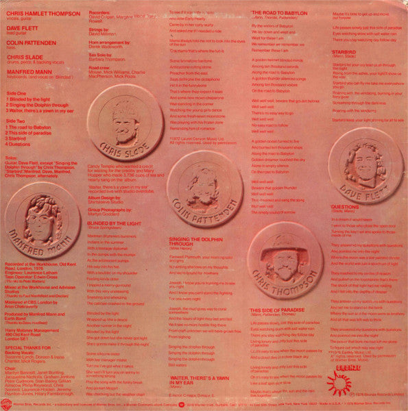 Manfred Mann's Earth Band : The Roaring Silence (LP,Album,Stereo)