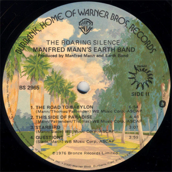 Manfred Mann's Earth Band : The Roaring Silence (LP,Album,Stereo)