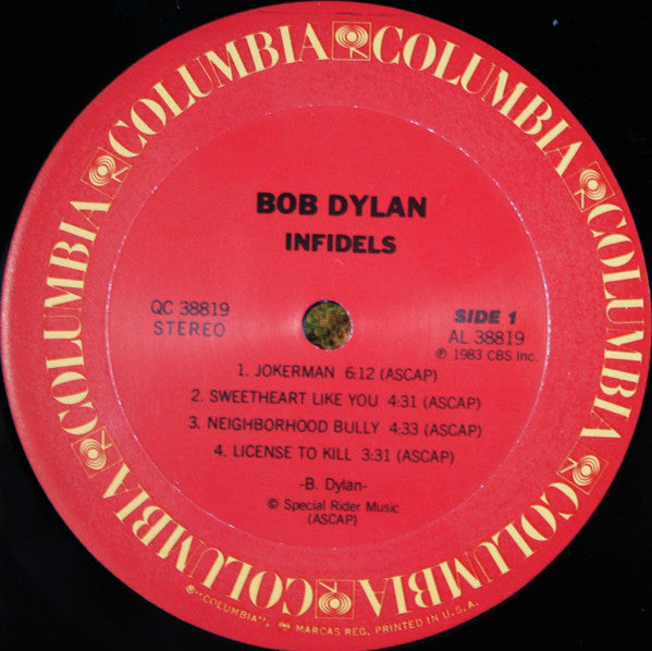 Bob Dylan : Infidels (LP,Album)