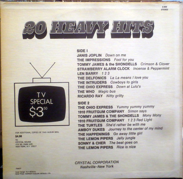 Various : 20 Heavy Hits (LP,Compilation)