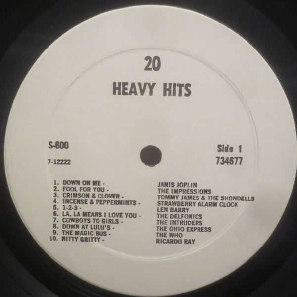 Various : 20 Heavy Hits (LP,Compilation)