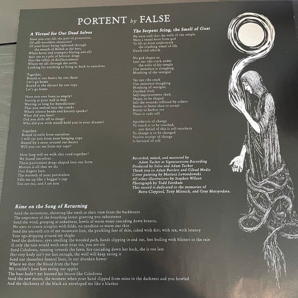 False (2) : Portent (LP,Album,Limited Edition)