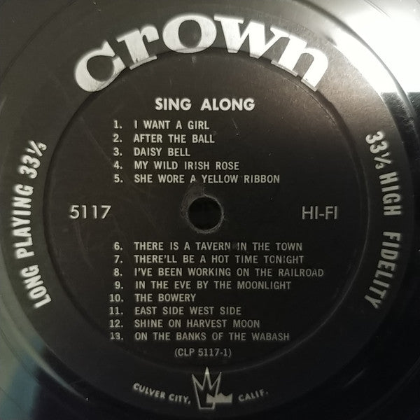 Sing-A-Long Gang, The : Sing Along (LP,Mono)