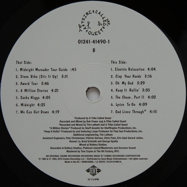A Tribe Called Quest : Midnight Marauders (LP,Album,Reissue)