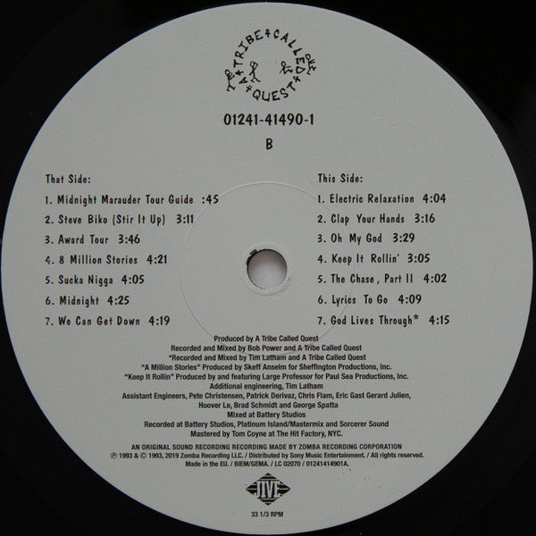 A Tribe Called Quest : Midnight Marauders (LP,Album,Reissue)