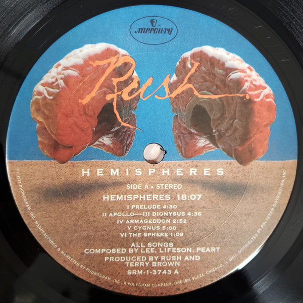 Rush : Hemispheres (LP,Album,Club Edition)