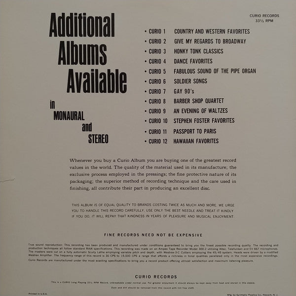 Lukleani And His Islanders : Hawaiian Favorites (LP,Album,Stereo)