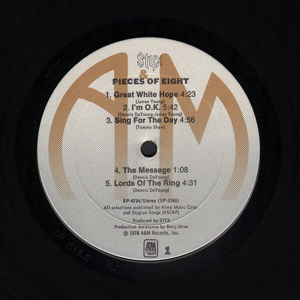 Styx : Pieces Of Eight (LP,Album)