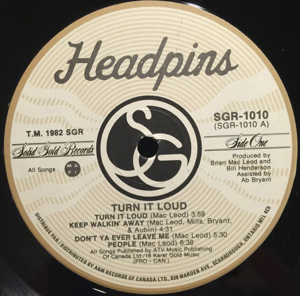 Headpins : Turn It Loud (LP,Album)