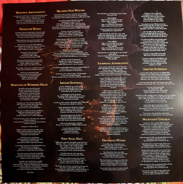 Malevolent Creation : The Ten Commandments (LP,Album,Reissue)
