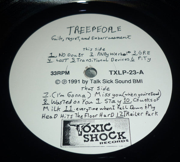 Treepeople : Guilt Regret Embarrassment (LP,Album)