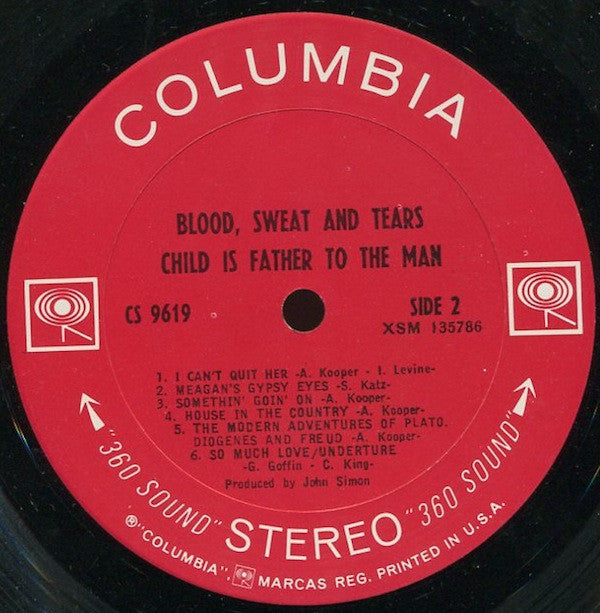Blood, Sweat And Tears : Child Is Father To The Man (LP,Album,Stereo)