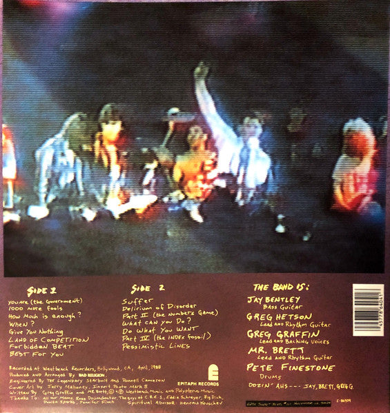 Bad Religion : Suffer (LP,Album,Reissue)