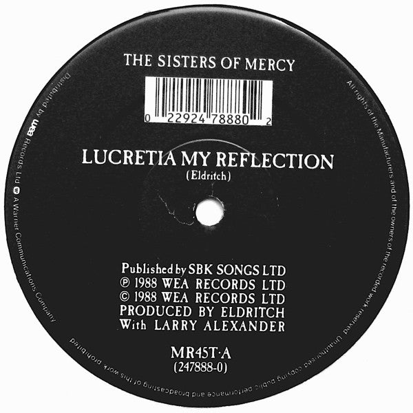 Sisters Of Mercy, The : Lucretia My Reflection (12",45 RPM,Single)