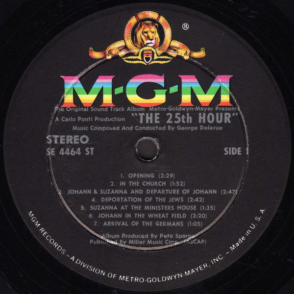Georges Delerue : The 25th Hour (LP)