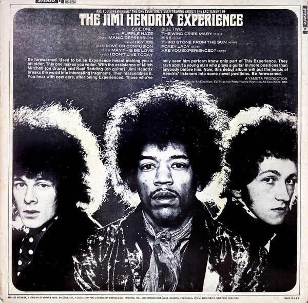Jimi Hendrix Experience, The : Are You Experienced? (LP,Album,Stereo)