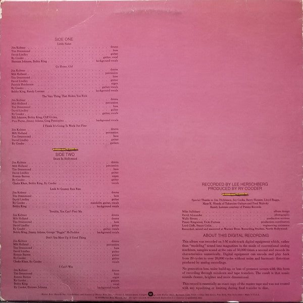 Ry Cooder : Bop Till You Drop (LP,Album)