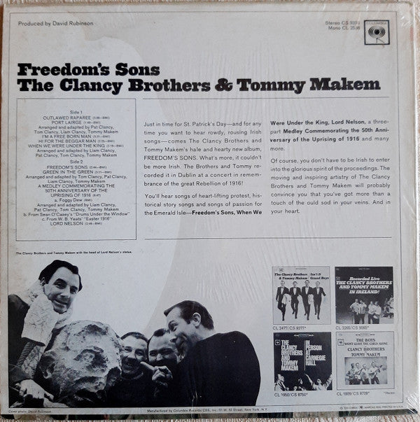 Clancy Brothers & Tommy Makem, The : Freedom's Sons (LP,Album,Stereo)