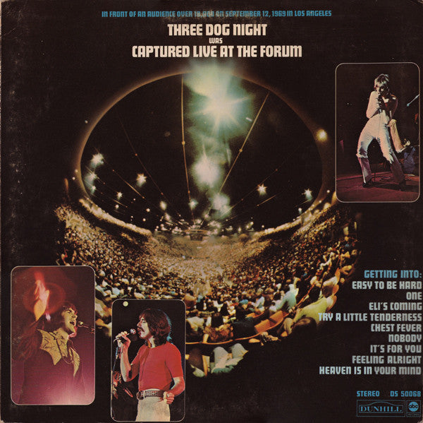 Three Dog Night : Captured Live At The Forum (LP,Album)